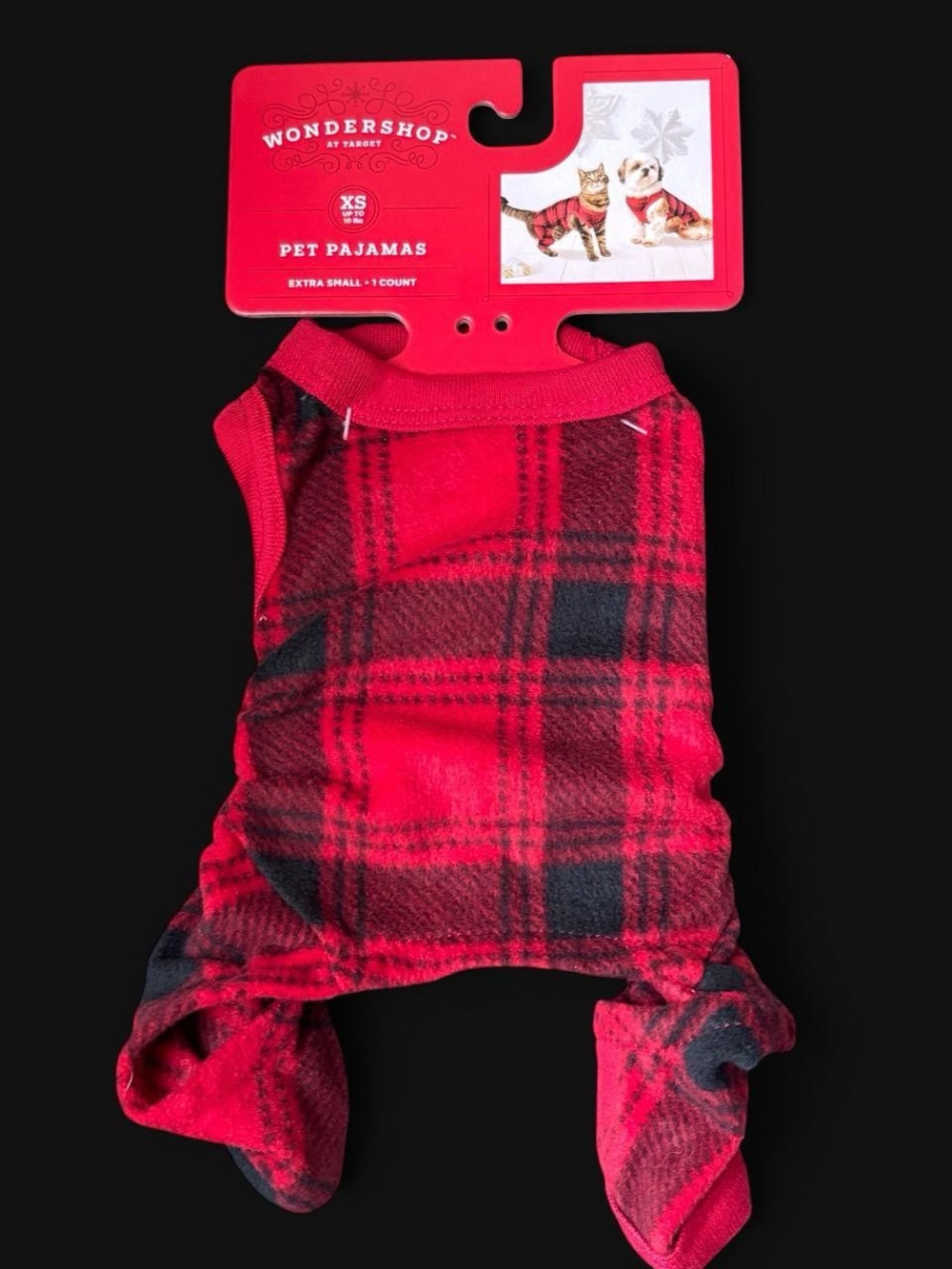 Wondershop Red Plaid Dog and Cat Pajamas - Multiple Sizes